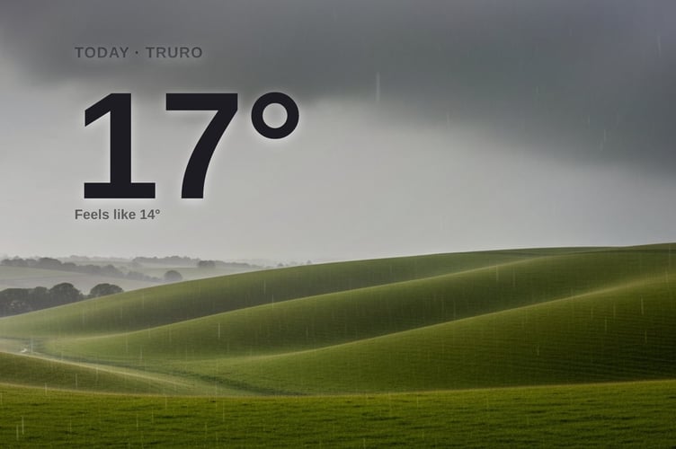 Truro weather: heavy rain Monday with rain expected and a high of 18°C