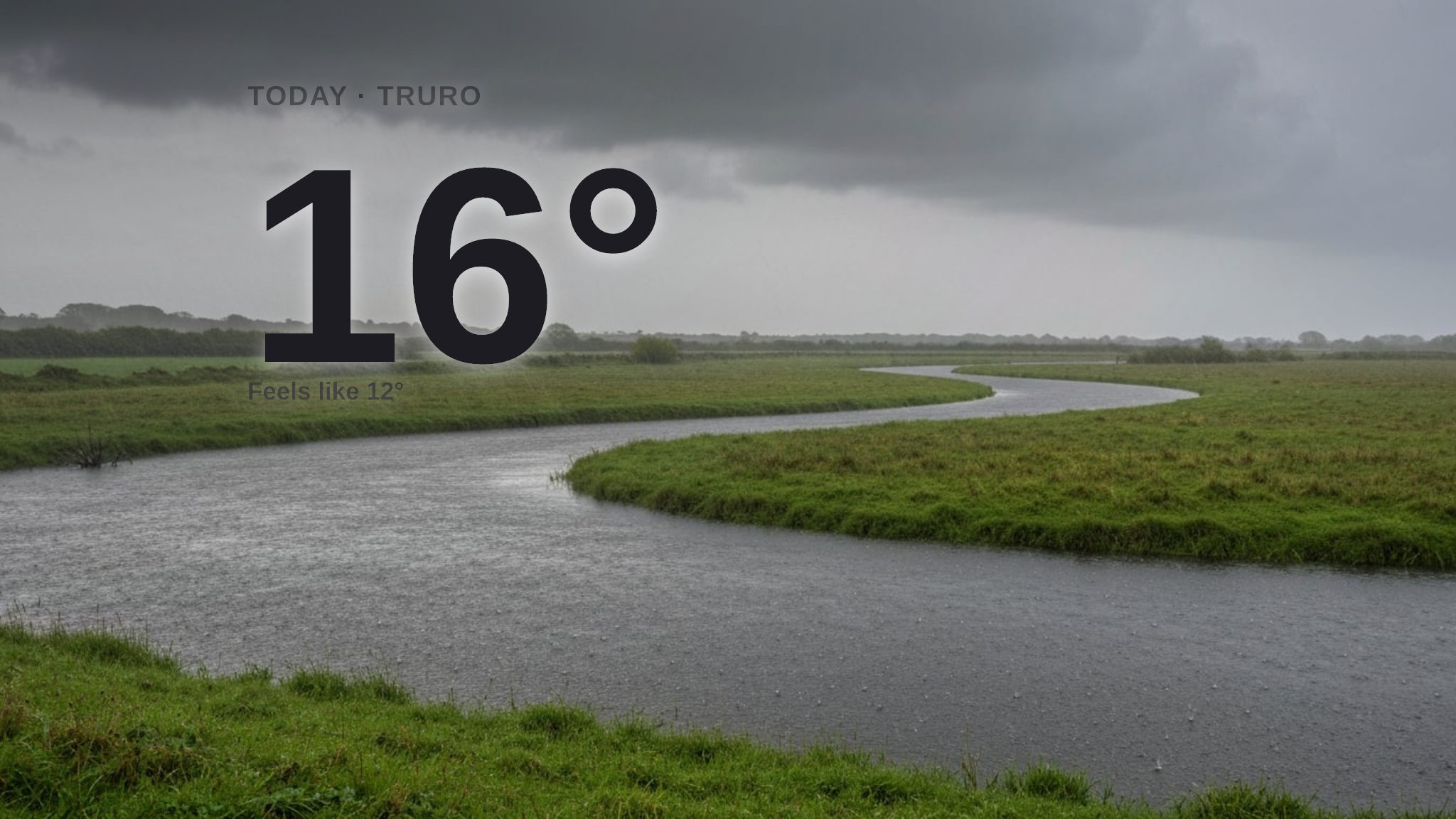 Heavy rain on the way for Truro - here's your Saturday forecast