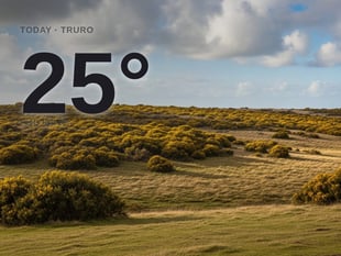 Truro: partly cloudy day, high of 25°C