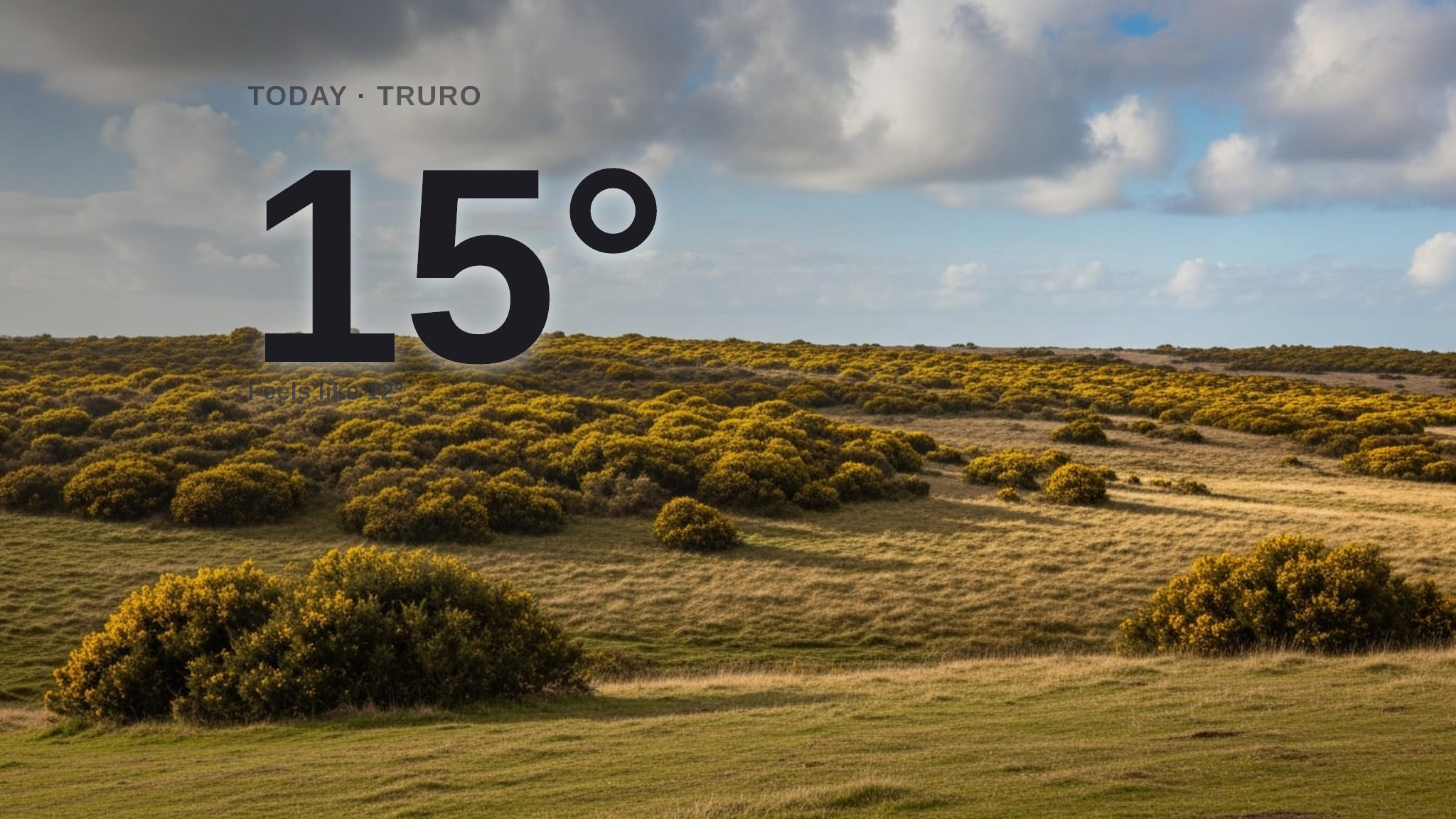 Partly cloudy skies for Truro today - here's your Friday forecast