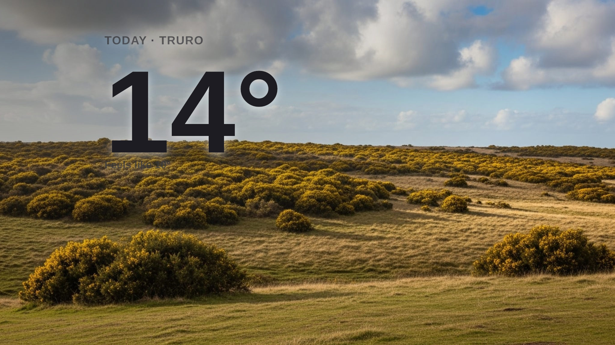 Rain on the way for Truro today - here's your Sunday forecast
