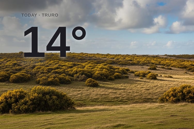 Truro weather: cloudy Sunday with rain expected and a high of 14°C